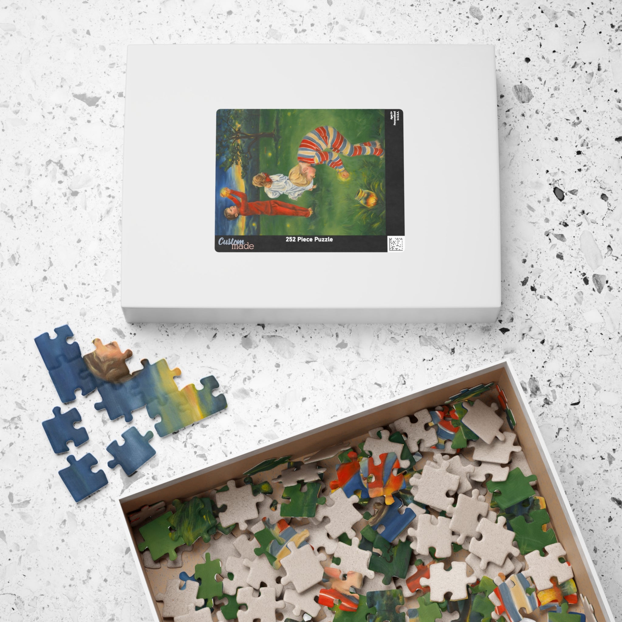 Catching Fireflies Puzzle (252 Pieces) – Original Artwork by Emelie A. Wallenäs